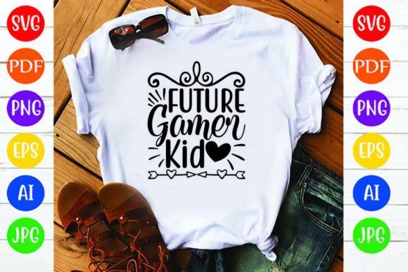 Future Gamer Kid Graphics for T-Shirt Designs
