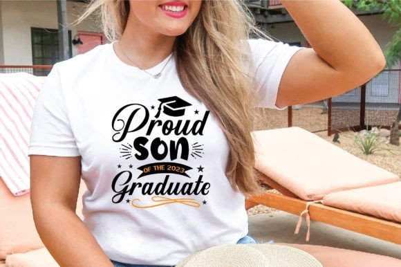Proud Son of the 2023 Graduate SVG: Graphics for T-Shirt Designs