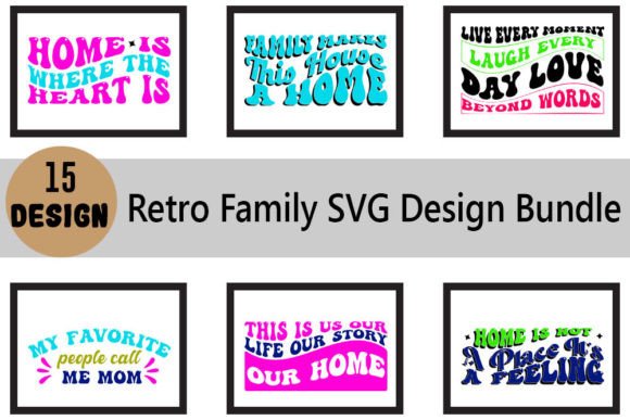 Retro Family SVG Design Bundle