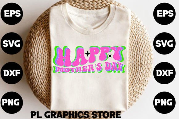 Retro Keychain Design: Happy Mother’s Day Graphics & T-Shirt Designs