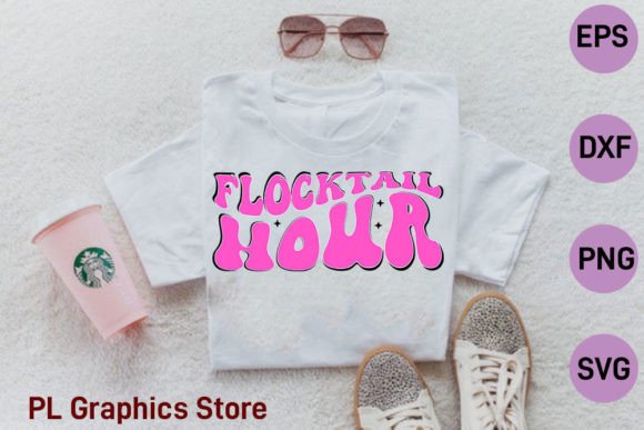Retro Sassy Flamingo Graphics for T-Shirt Designs