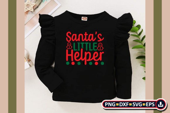 Santa’s Little Helper: Graphics & T-Shirt Designs