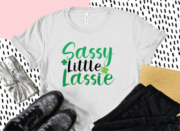 Sassy Little Lassie SVG: Playful Graphics for T-Shirt Designs & Local Branding
